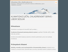 Tablet Screenshot of klimatizacejicin.cz